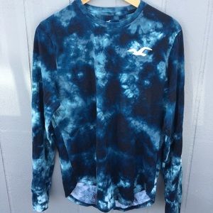 Hollister ty dyed long sleeve shirt